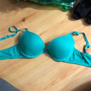 Teal bra